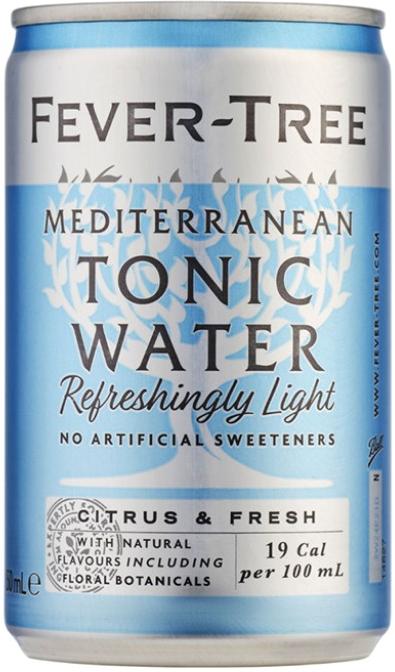 Fever Tree Refreshingly Light Mediterranean Tonic Water 150ml