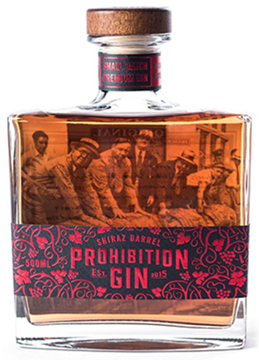 Prohibition Shiraz Barrel Aged Gin 500ml