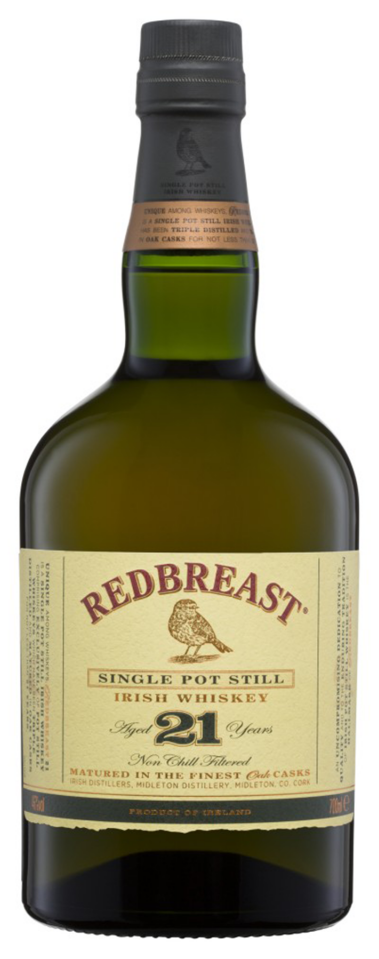 Redbreast 21 Year Old Single Pot Still Irish Whiskey 700ml