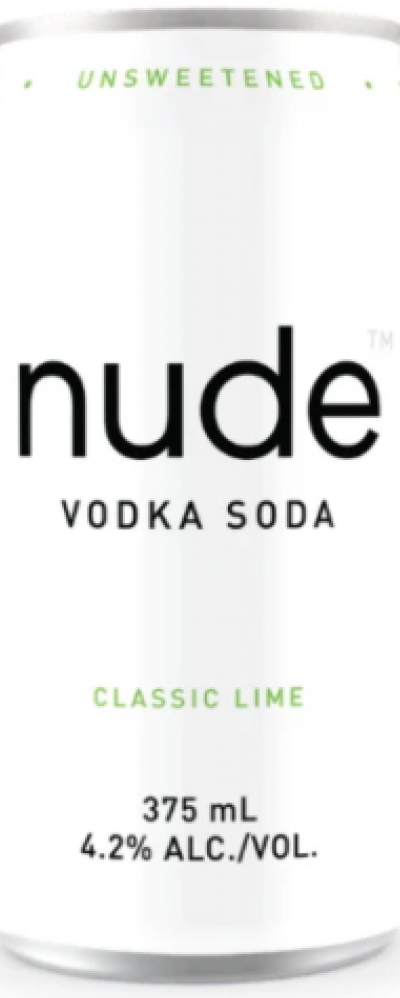 Nude Vodka Soda Classic Lime Seltzer 375ml