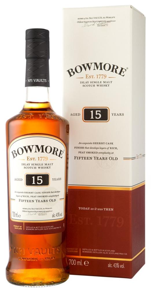 Bowmore 15 Year Old Single Malt Scotch Whisky 700ml