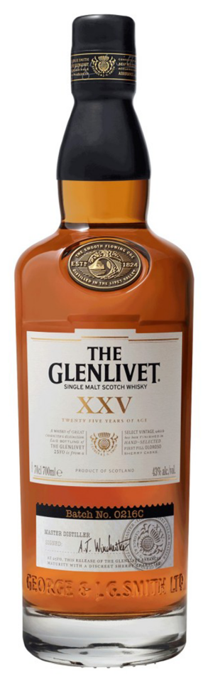 The Glenlivet XXV 25 Year Old Single Malt Scotch Whisky 700ml