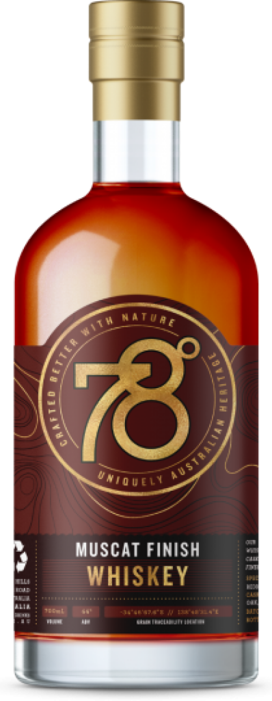 78 Degrees Muscat Finish Australian Whisky 700ml