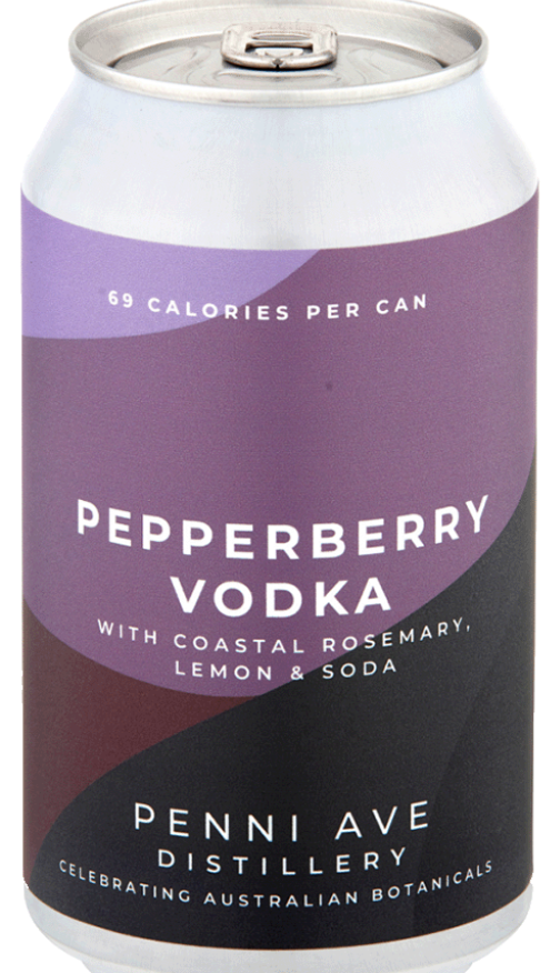 Penni Ave Distillery Pepperberry Vodka with Lemon and Soda 355ml