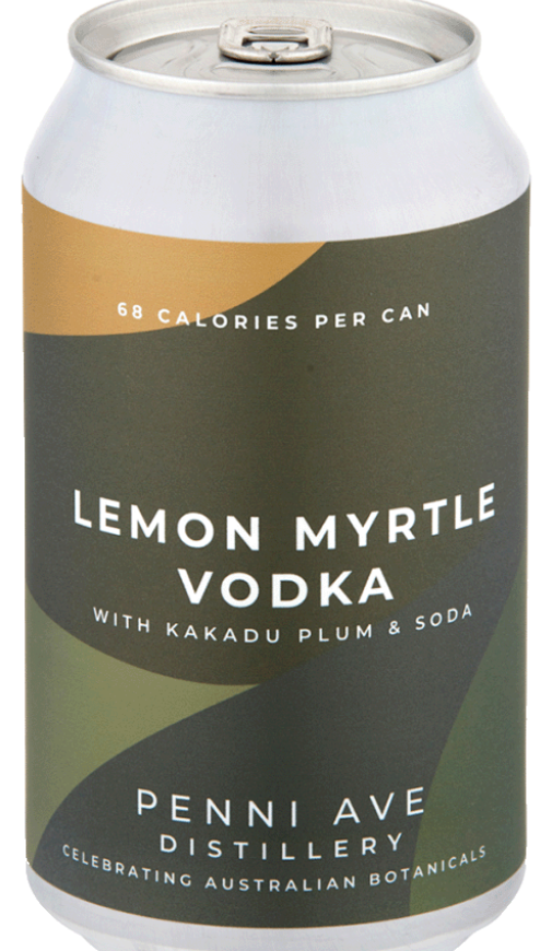 Penni Ave Distillery Lemon Myrtle Vodka with Kakadu Plum and Soda 355ml