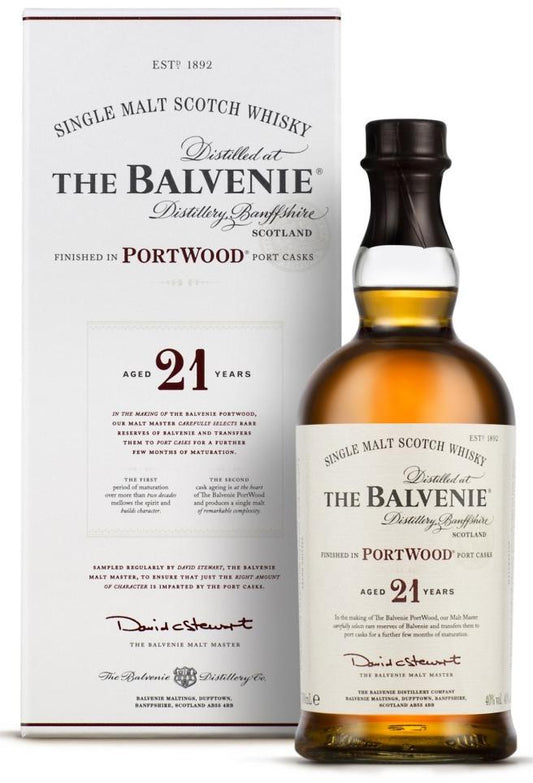 The Balvenie 21 Year Old Portwood Single Malt Whisky 700ml