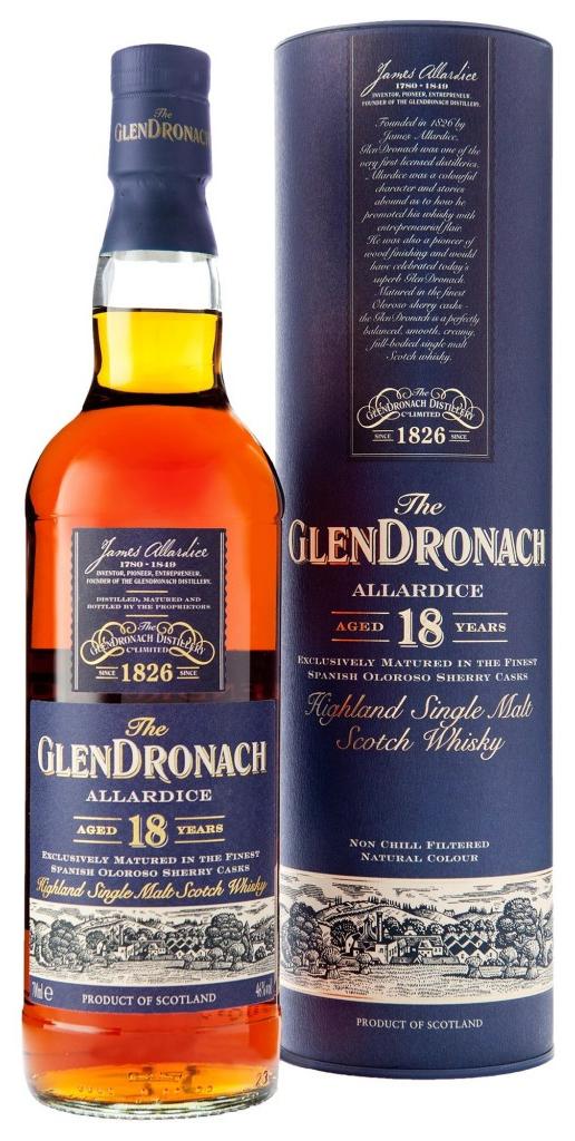 Glendronach 18 Year Old Allardice Malt Scotch Whisky 700ml