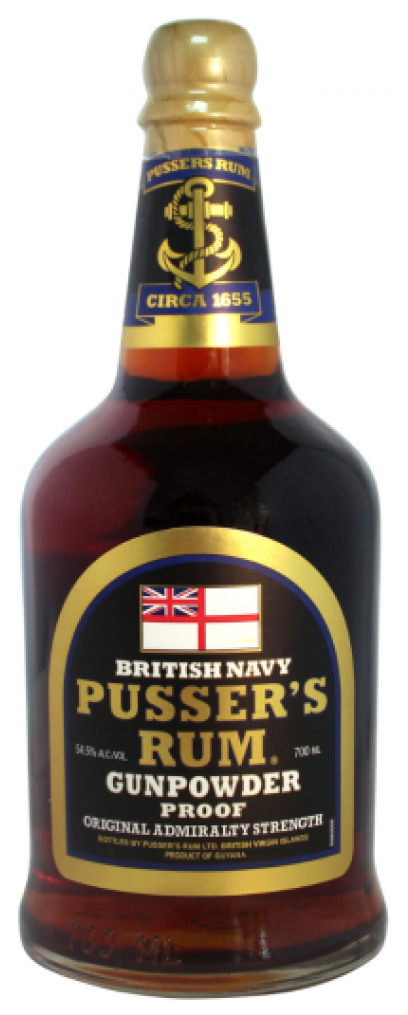 Pussers British Navy Gunpowder Proof Rum 700ml