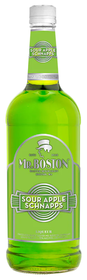 Mr Boston Sour Apple Schnapps 1Lt