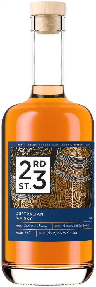 23rd Street Australian Whisky 700ml-Spirits-23rd Street Distillery-Afterpay-Alcohol-Delivery-Barrel-and-Batch-