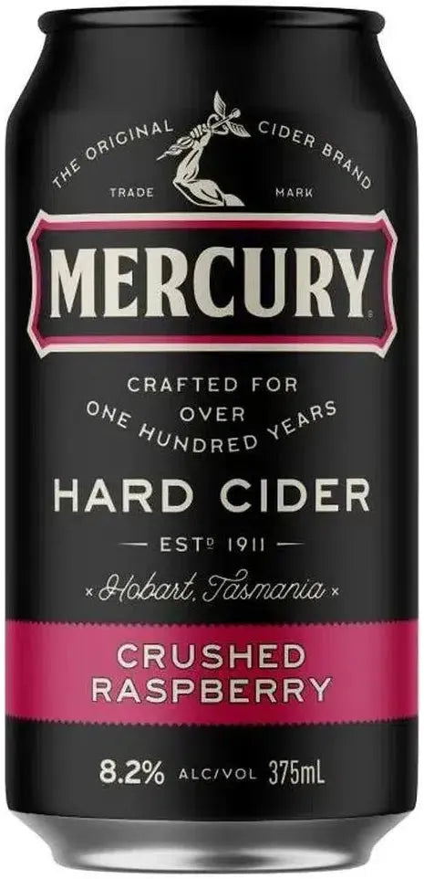 Mercury Hard Raspberry 10% 6 Pack Cans 375ml | Barrel & Batch