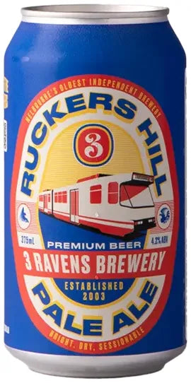 3 Ravens Ruckers Hill Pale Ale 375ml  Barrel & Batch - Barrel & Batch