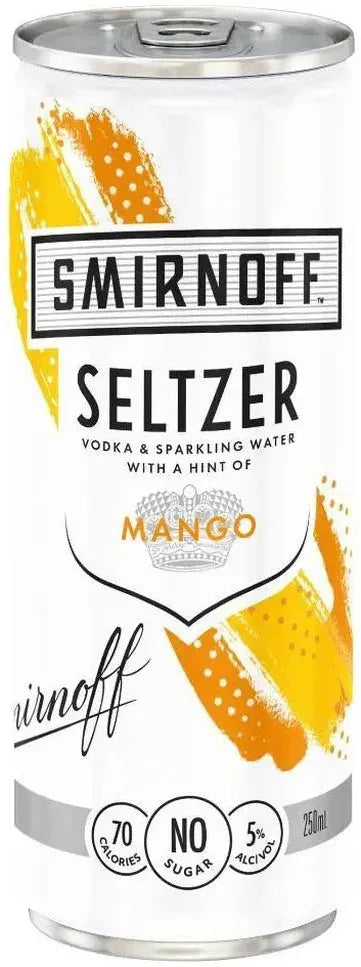 Smirnoff Mango Seltzer 5% 4 Pack Cans 250ml | Barrel & Batch