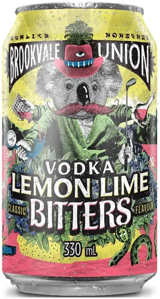 Brookvale Union Vodka Lemon Lime and Bitters 4% 6 Pack Cans 330ml | Barrel & Batch