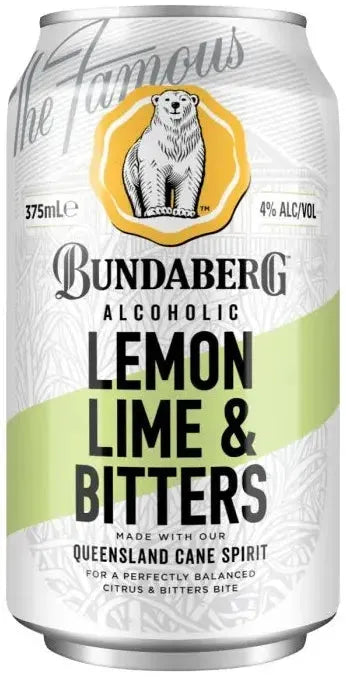 Bundaberg Lemon Lime & Bitters 4% 4 Pack Bottles 375ml | Barrel & Batch