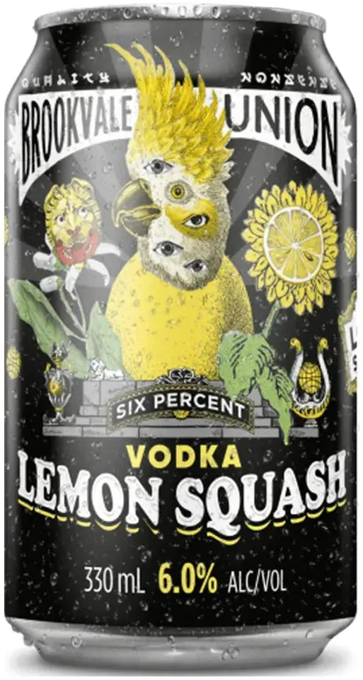 Brookvale Union Lemon Squash 6% 4 Pack Cans 330ml | Barrel & Batch