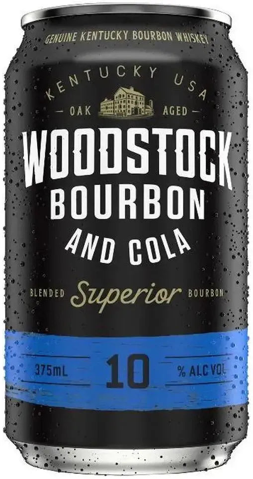 Woodstock Bourbon & Cola 10% 3 Pack Cans 375ml | Barrel & Batch