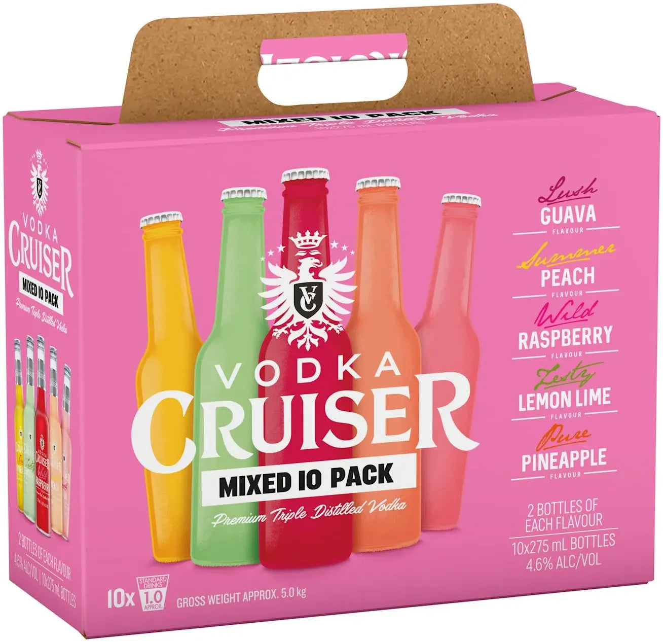Vodka Cruiser Mixed Pack 4.6% 10 Pack Bottles 275ml | Barrel & Batch