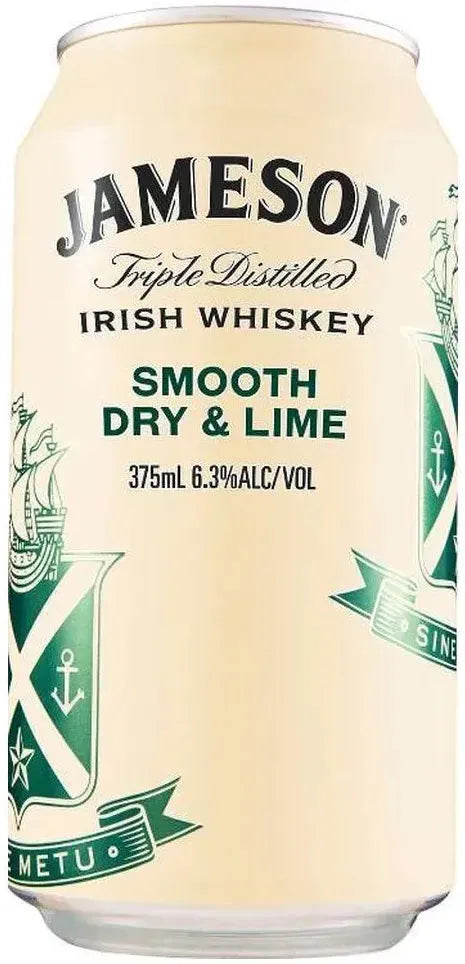 Jameson Dry & Lime 6.3% 4 Pack Cans 375ml | Barrel & Batch