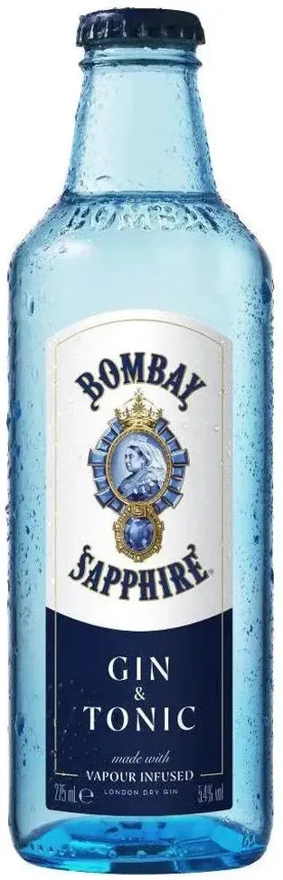 Bombay Sapphire & Tonic 5.4% 4 Pack Bottles 275ml | Barrel & Batch