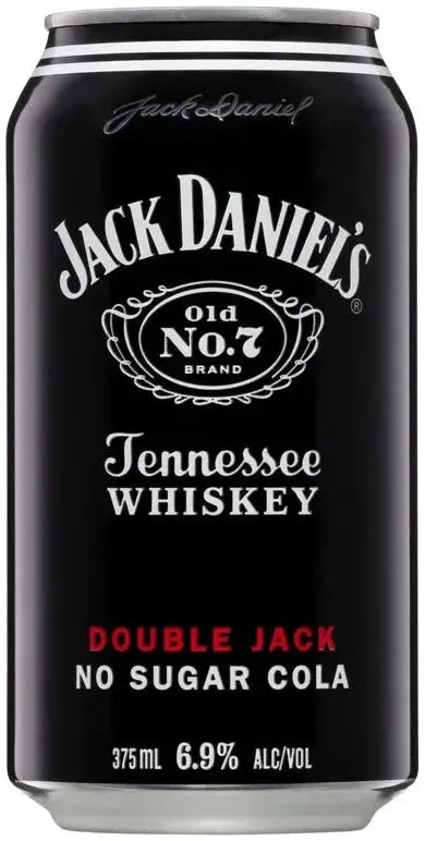 Jack Daniel's Double Jack No Sugar 6.9% 4 Pack Cans 375ml | Barrel & Batch
