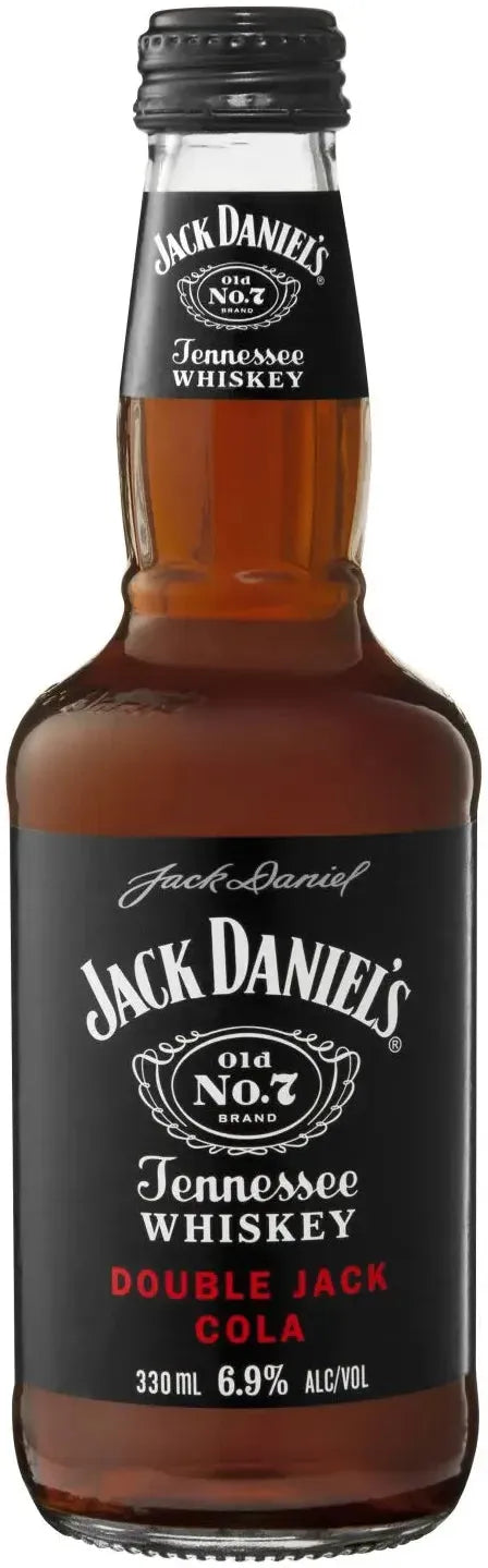 Jack Daniel's Double Jack & Cola 6.9% 4 Pack Bottles 375ml | Barrel & Batch
