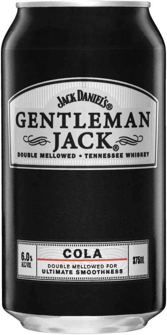 Jack Daniel's Gentleman Jack & Cola 6% 4 Pack Cans 375ml | Barrel & Batch