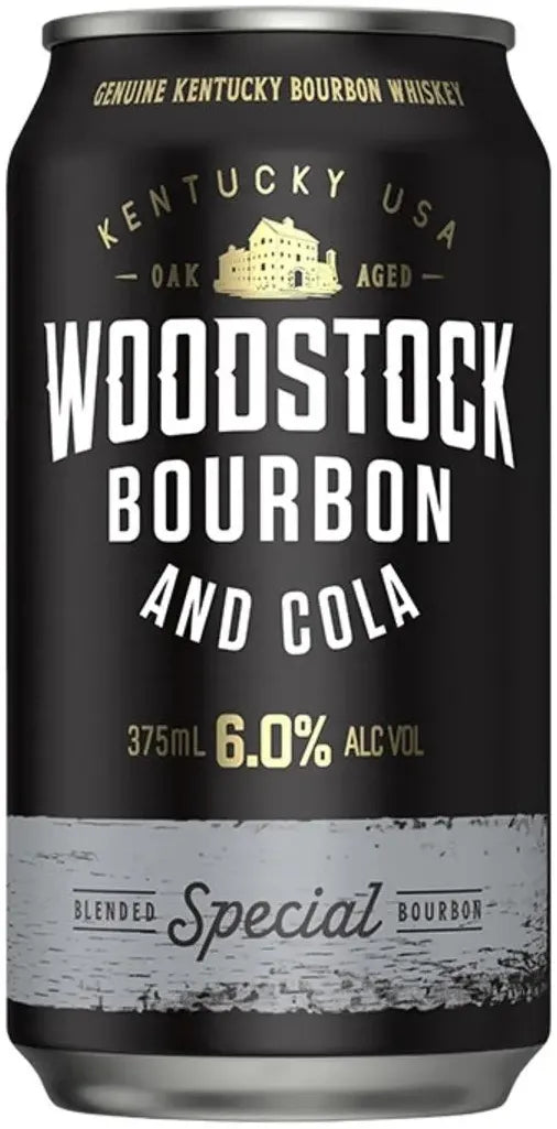 Woodstock Bourbon & Cola 6% 10 Pack Cans 375ml | Barrel & Batch