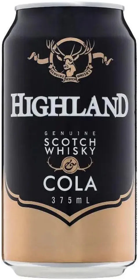 Highland Bourbon & Cola 4.8% 6 Pack Cans 375ml | Barrel & Batch