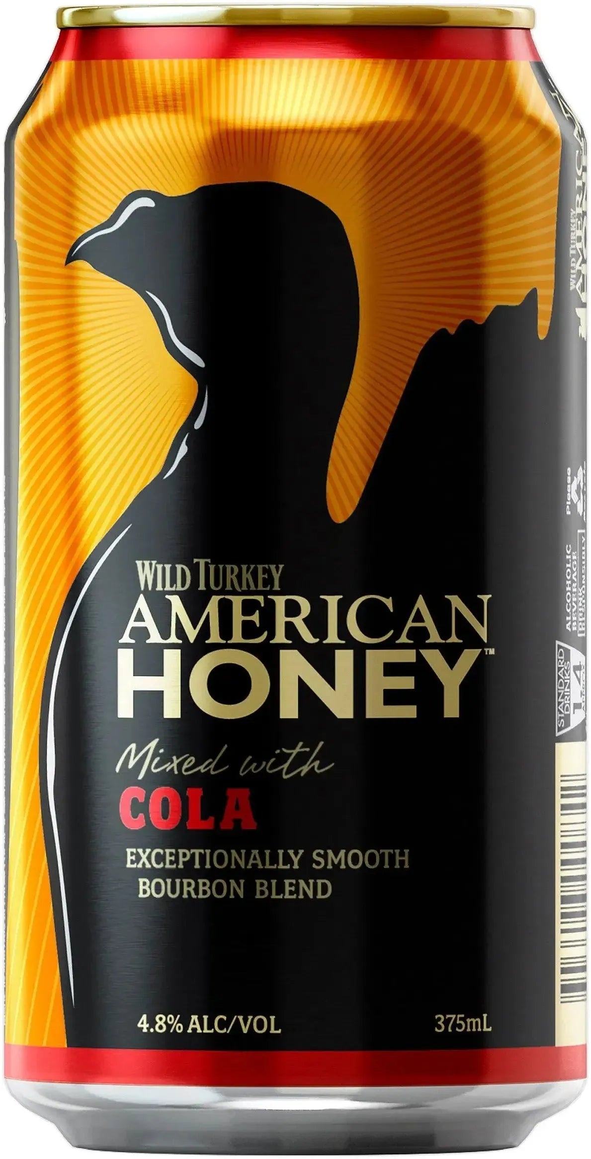 Wild Turkey Honey & Cola 5% Pack Cans 375ml | Barrel & Batch