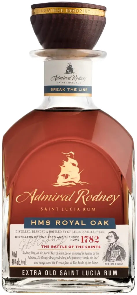 Buy Admiral Rodney 6-12 Year Old Royal Oak Rum 700ml Online at Barrel and Batch