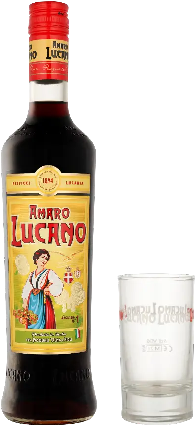 Amaro Lucano & Glass Pack 700ml