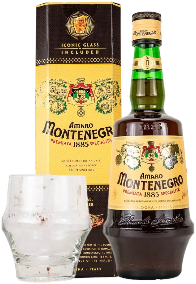 Amaro Montenegro Icon Glass Gift Pack 700ml