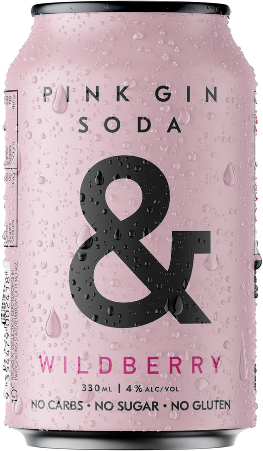 Ampersand Projects Pink Gin Soda 4% 24 Pack Cans 330ml | Barrel & Batch