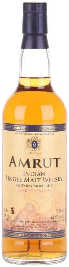 Amrut Cask Strength Single Malt Indian Whisky 700ml-Spirits-Amrut-Afterpay-Alcohol-Delivery-Barrel-and-Batch-