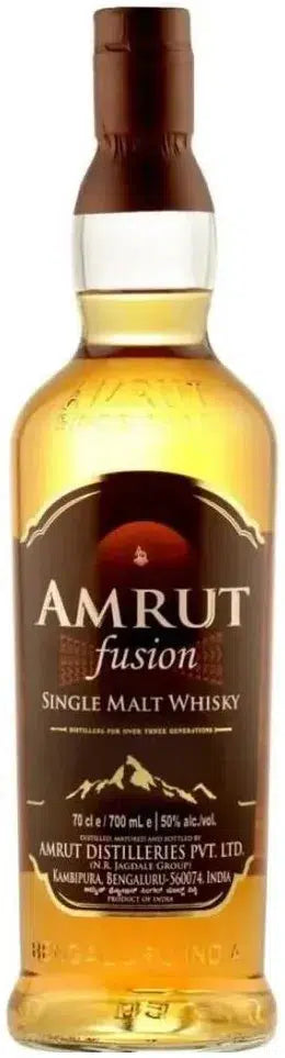 Amrut Fusion Single Malt Indian Whisky 700ml-Spirits-Amrut-Afterpay-Alcohol-Delivery-Barrel-and-Batch-