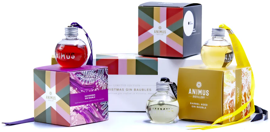 Animus Christmas Gin Bauble Limited Edition 3-pack x 50ml