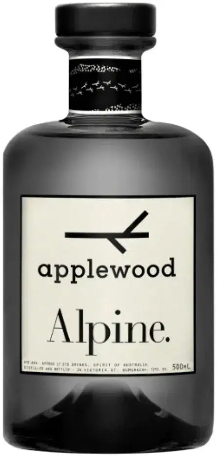 Applewood Distillery Alpine Gin 500ml-Spirits-Applewood Distillery-Afterpay-Alcohol-Delivery-Barrel-and-Batch-