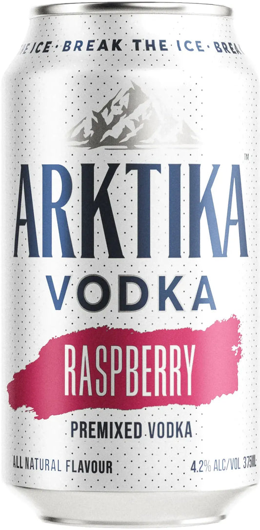 Arktika Premix Raspberry 4.2% 24 Pack Cans 375ml | Barrel & Batch