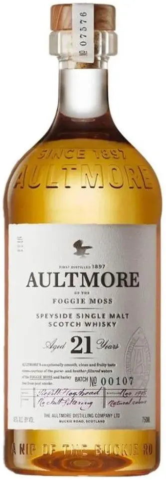 Aultmore 21 Year Old Single Malt Scotch Whisky 700ml-Spirits-Aultmore-Afterpay-Alcohol-Delivery-Barrel-and-Batch-
