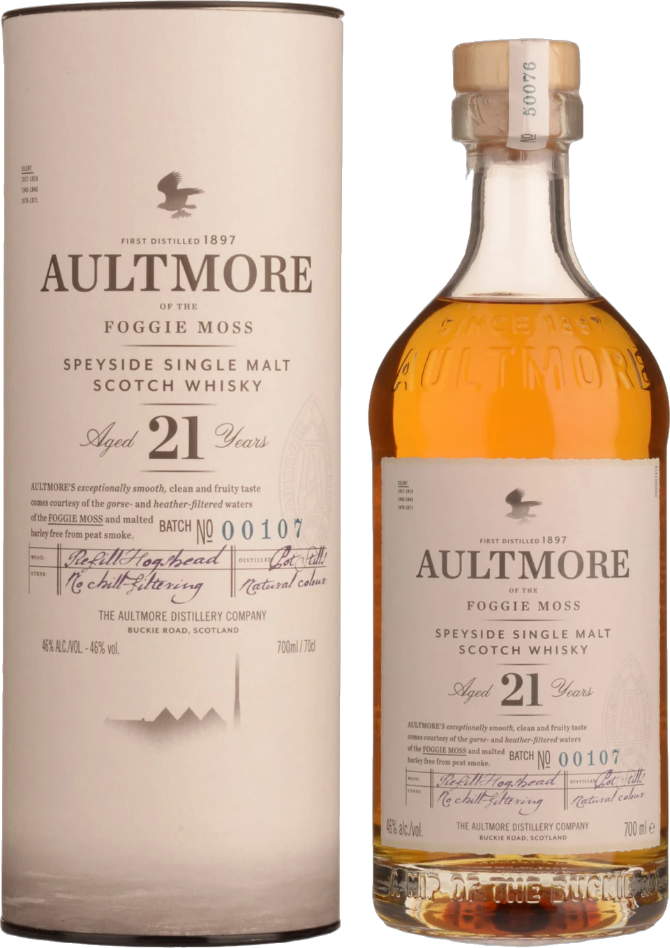 Aultmore 21 Year Old Single Malt Scotch Whisky 500ml | Barrel & Batch