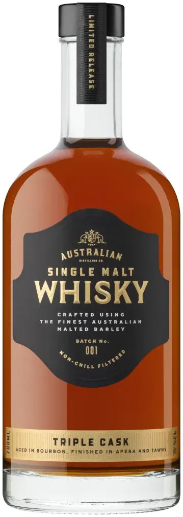Australian Distilling Co Single Malt Whisky 700ml-Spirits-Australian Distilling Co-Afterpay-Alcohol-Delivery-Barrel-and-Batch-
