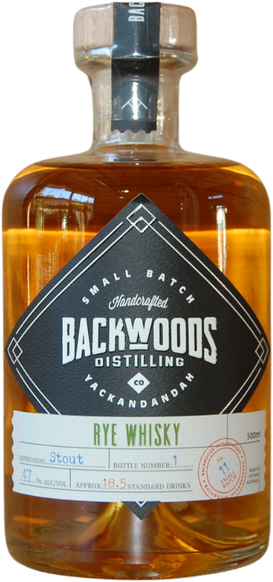 Backwoods Rye Stout Expression Single Malt Whisky 500ml