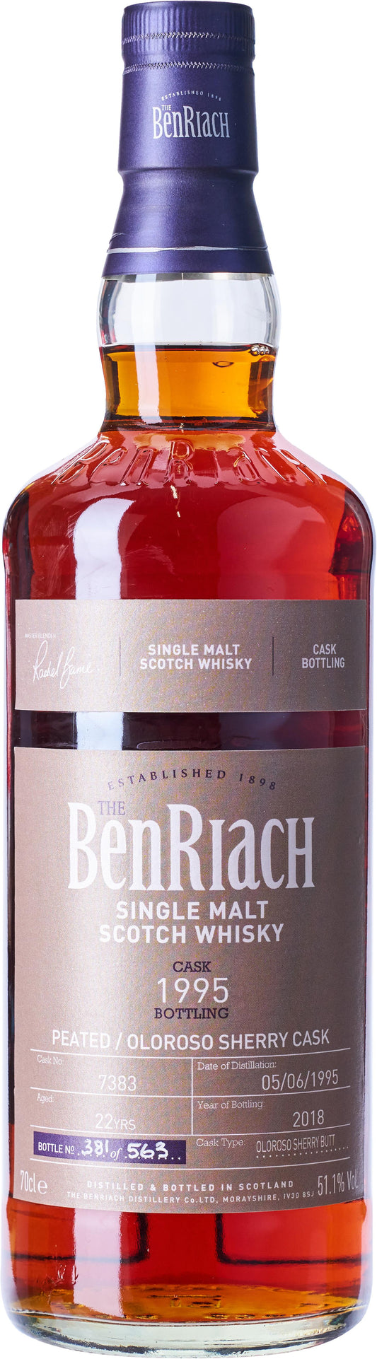 Benriach 22 Year Old Cask Strength Single Cask #73 Single Malt Whisky 700ml