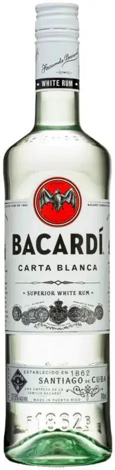 Bacardi Carta Blanca Superior White Rum 700ml-Spirits-Bacardi-Afterpay-Alcohol-Delivery-Barrel-and-Batch-