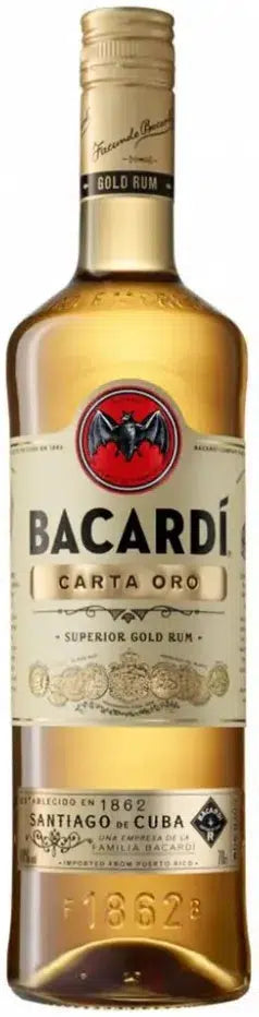 Bacardi Carta Oro Superior Gold Rum 700ml-Spirits-Bacardi-Afterpay-Alcohol-Delivery-Barrel-and-Batch-