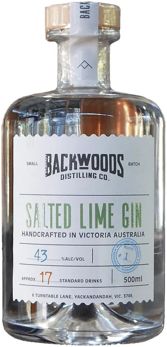 Backwoods Salted Lime Gin 700ml-Spirits-Backwoods-Afterpay-Alcohol-Delivery-Barrel-and-Batch-
