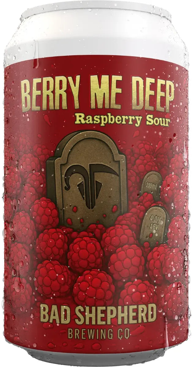 Bad Shepherd Brewing Co Berry Me Deep Raspberry Sour 4% 24 Pack Cans 355ml | Barrel & Batch