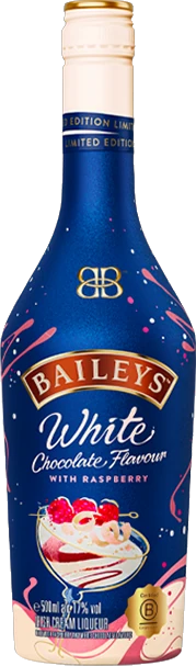 Baileys White Chocolate with Raspberry Liqueur 500ml | Barrel & Batch