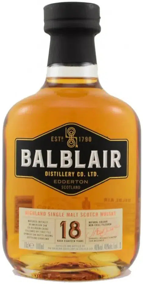 Balblair 18 Year Old Single Malt Scotch Whisky 700ml-Spirits-Balblair-Afterpay-Alcohol-Delivery-Barrel-and-Batch-
